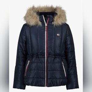 NWOT Tommy Hilfiger Puffer Jacket Waterproof W/ Polar Fleece  Size 3T Girls Firm